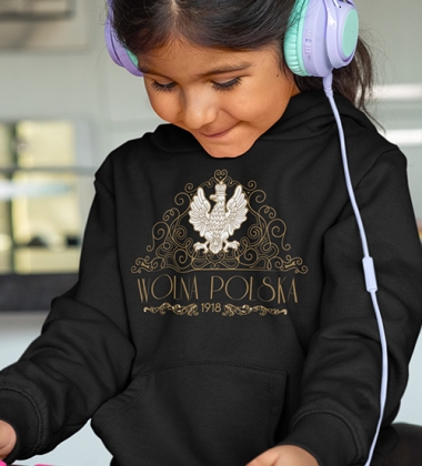 Bluza z kapturem dziecięca WOLNA POLSKA